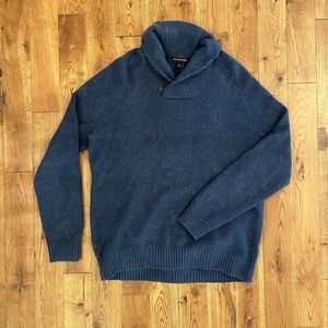 Banana Republic Shawl Neck Dark Blue Sweater, L